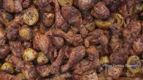 Potato Chicken / Aloo Chicken / One Pan Chicken and Potato Recipe cooking