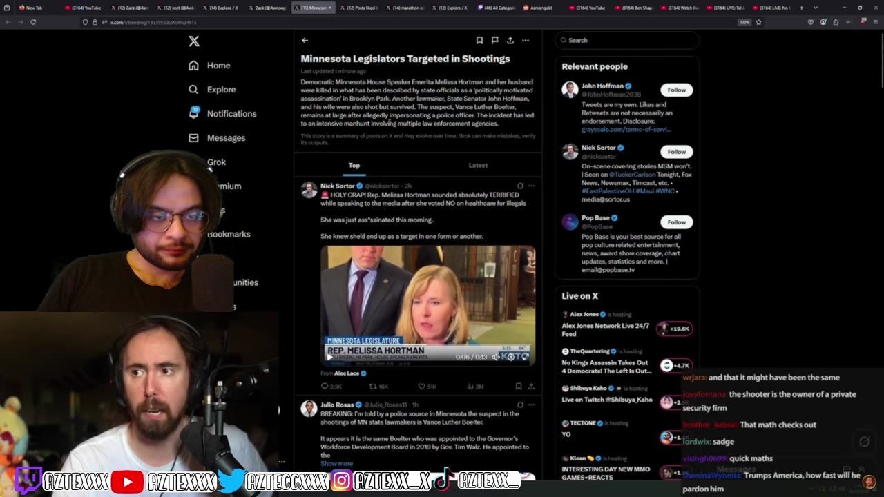 REACT Asmongold They Assasinated a Lawmaker