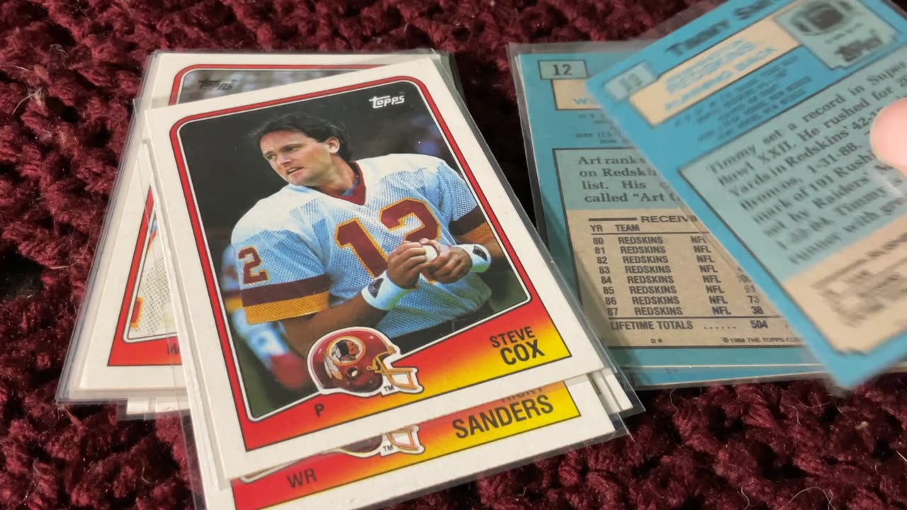 1988 REDSKINS TOPPS TEAM SET , #artmonk
