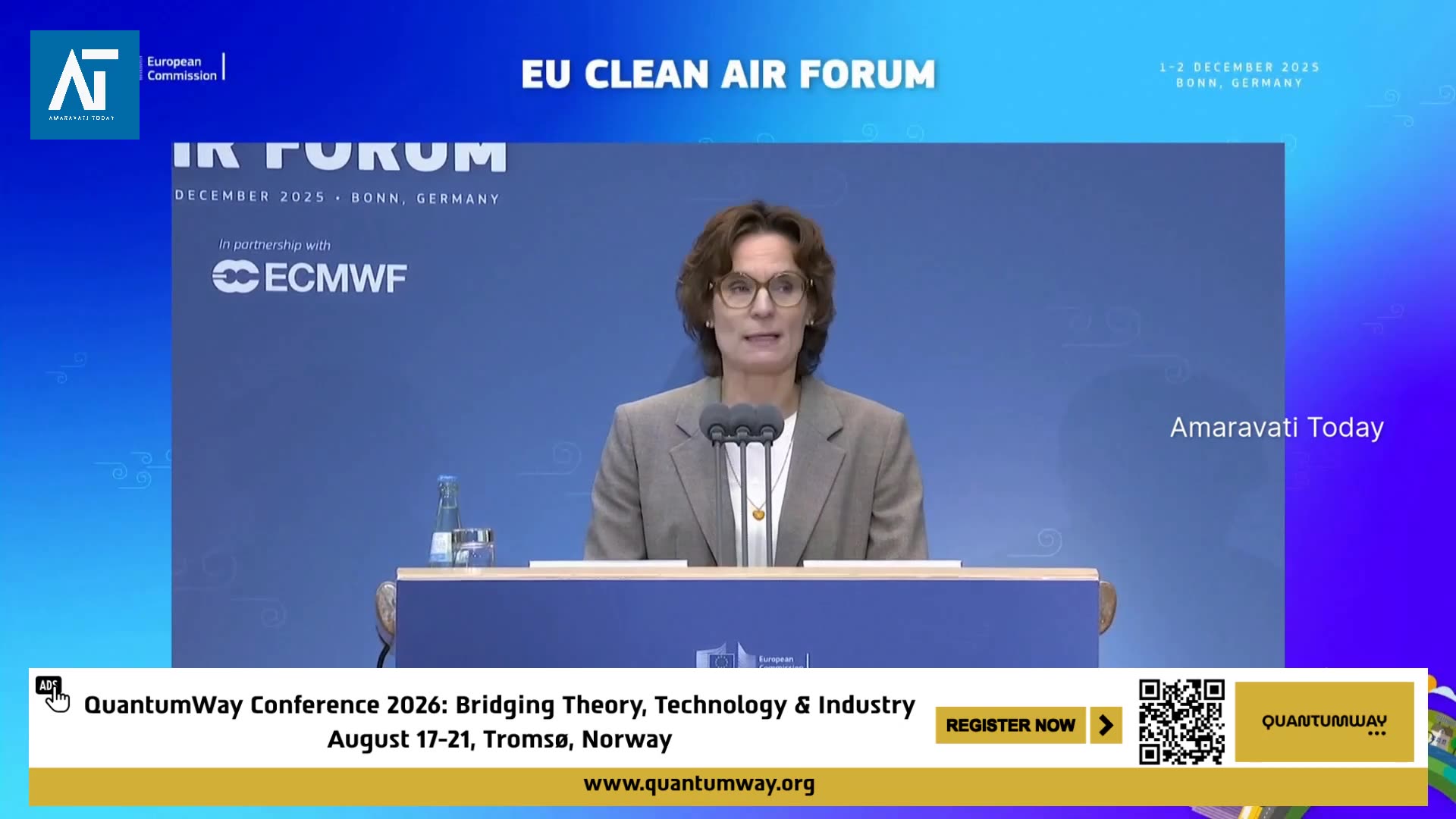 EU Commissioner Jessika Roswall Opens Clean Air Forum in Bonn | Europe Politics | Amaravati Today