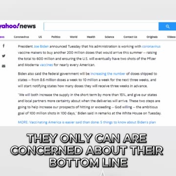 Vaccine Companies Are Driven by Profits!