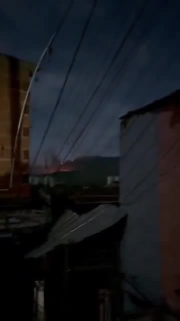 Surface-to-air missile launched from Petare, east Caracas.