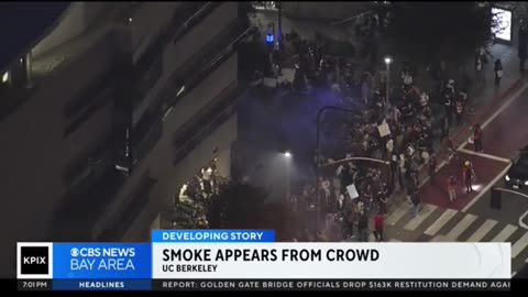 CBS BAY AREA: Turning Point protest at UC Berkeley was "mostly peaceful."