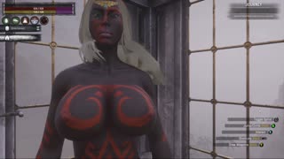 Conan Exiles naked purge day busty boobs breast expansion huge tits