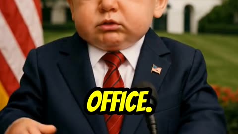 Baby Trump threatens to poop in the Oval Office! 💩