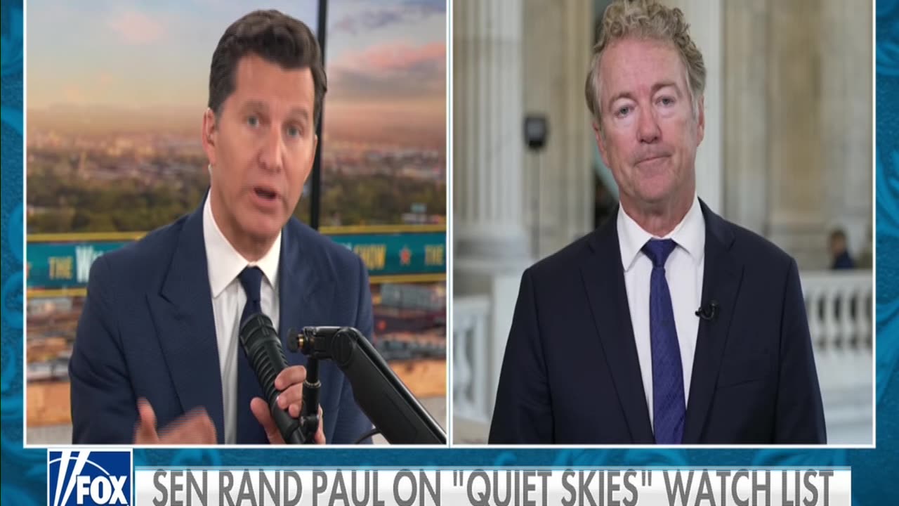 Dr. Rand Paul with Will Cain on Launching a Probe into Biden’s TSA ‘Quiet Skies’ List