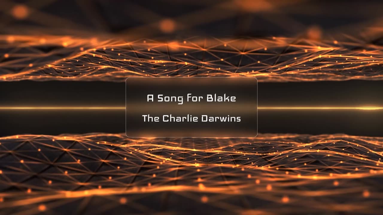 The Charlie Darwins - A Song For Blake Music Visualizer Pulsing Gold 1080p