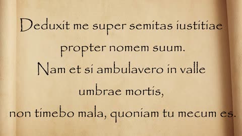 Psalm 23 in Latin