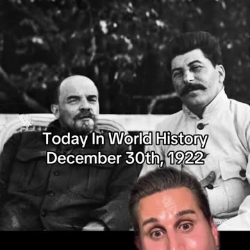THE HISTORIC MOMENT OF DECEMBER 30th, 1922