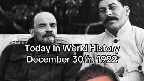 THE HISTORIC MOMENT OF DECEMBER 30th, 1922