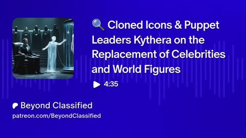 🔍 Cloned Icons & Puppet Leaders: Kythera on the Replacement of Celebrities and World Figures