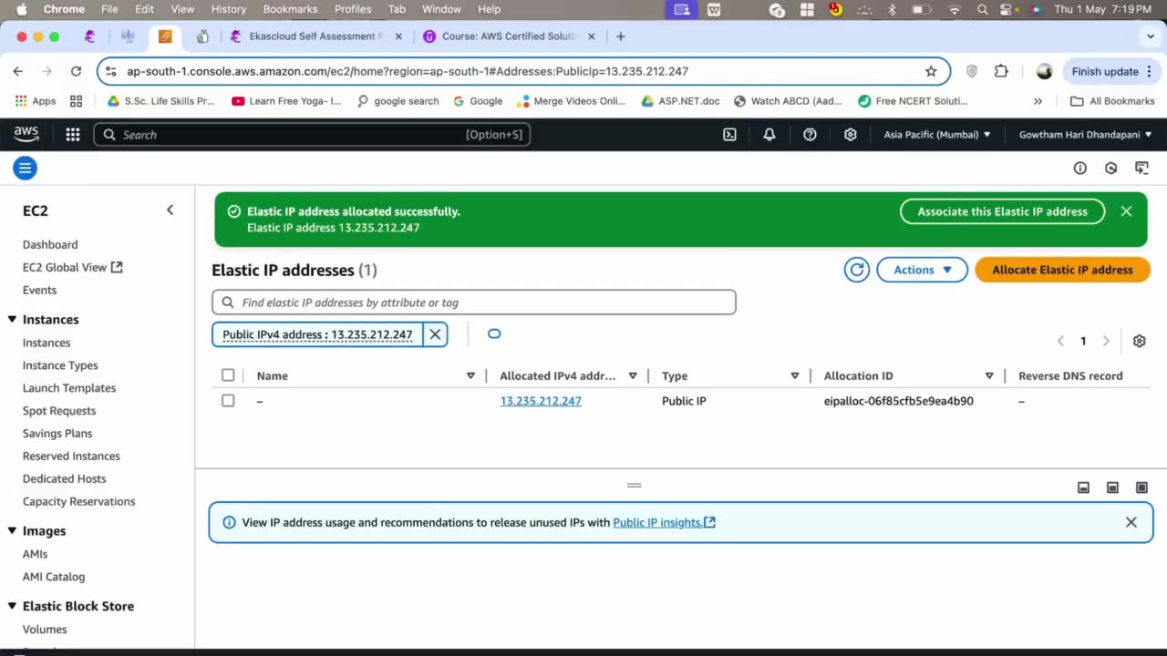 Elastic IP# | Ekascloud