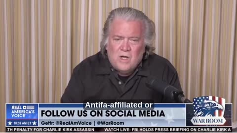 Steve Bannon Goes Kash Patel Presser About Kirk Shooter Not Seeing the Great Law Enforcement Work