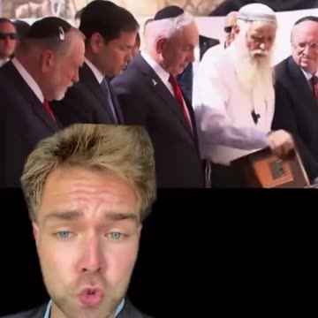 Rubio REMOVES CROSS during Israeli meeting | When you worship Satan you can’t show unity with Yahweh.