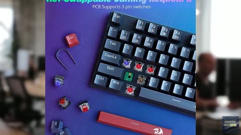 Redragon Mechanical Gaming Keyboard Wired, 11 Programmable Backlit Modes, Hot-Sw