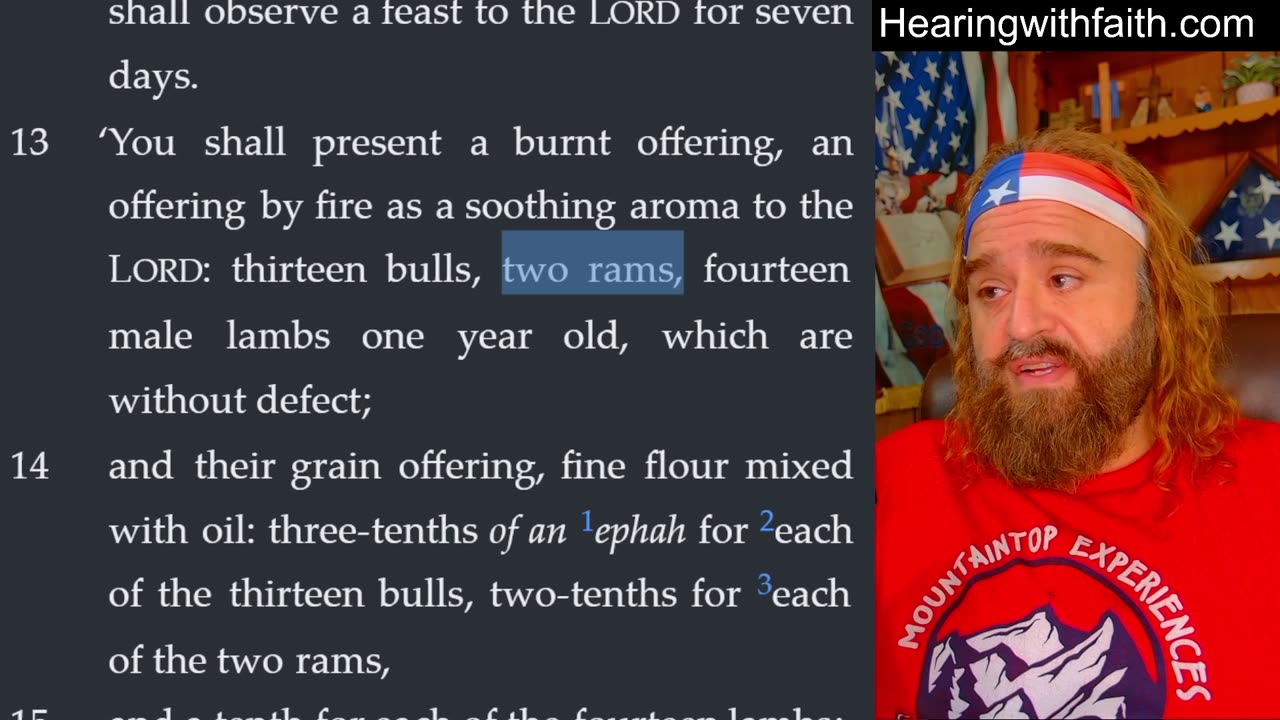 Numbers 29: Offerings for Feast of Trumpets, Atonement & Tabernacles