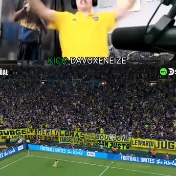 Davo reacciona al gol de Merentiel #davooxeneize #davo #bocajuniors #bayernmunich #clubworldcup #fyp
