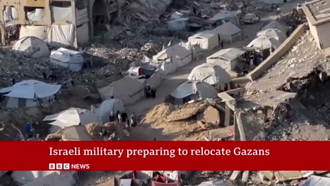 Palestinians flee IDF attacks on Gaza City as Israelis protest against occupation plan | BBC News