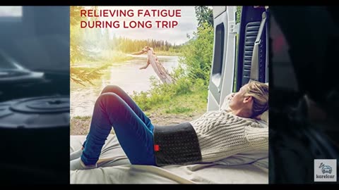Comfytemp 12V/24V Car Electric Blanket for Back Pain Relief, 4 Heat Settings, 11