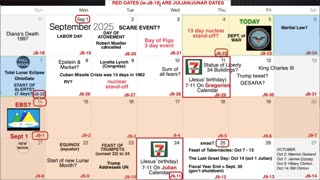 CALENDAR UPDATE FOR September 5, 2025.
