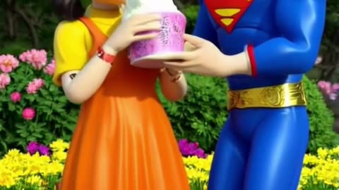 WHY IS CANDY FALLING SQUID GAME GIRL DOLL GTA V SUPERMAN #squidgame #shorts_video
