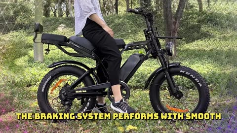 Deren V20 Pro Electric Bike 20 Inches Fat Tire Electric Bikes Full Suspension Fat Tire Ebike