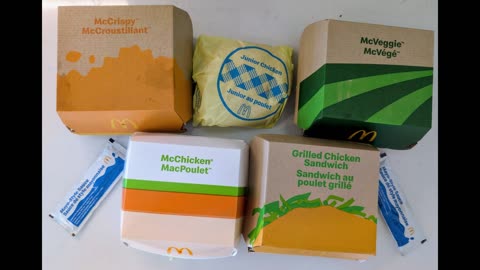 Jay eats the McVeggie & chicken sandwiches