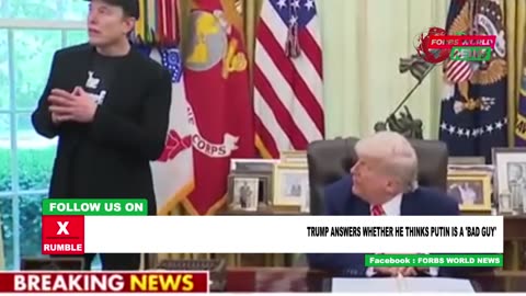 President Trump speaks on Putin