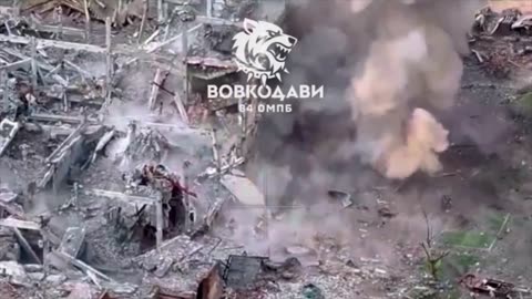 Russian Falls On Land Mine On Way Down