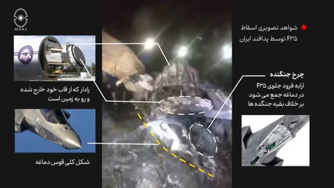 Allegedly the Wreckage of a Downed F-35