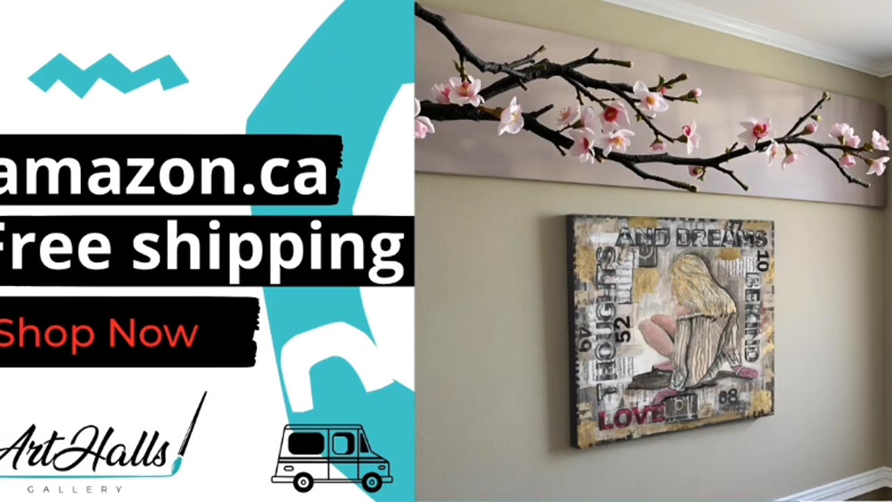 🎨🖌Where walls speak louder than words.—Thoughts and dreams - Canvas Wall Art!🖼