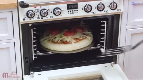 🍕 So Tasty Miniature Pepperoni Pizza Recipe ASMR Cooking Mini Food_part3