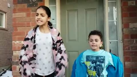 Heidi Zidane and Hadil magic trick with shoe and soccer ball story