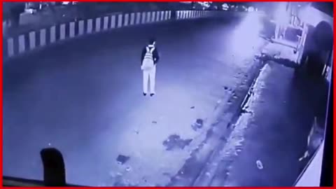 Ghaziabad: Shocking CCTV Footage Shows Youth Hit by Speeding Bike