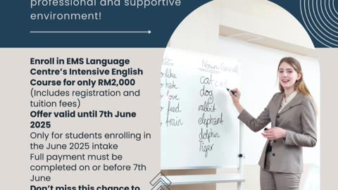 June 2025: EMS English Course for RM2,000 – Enroll with Divine Associates