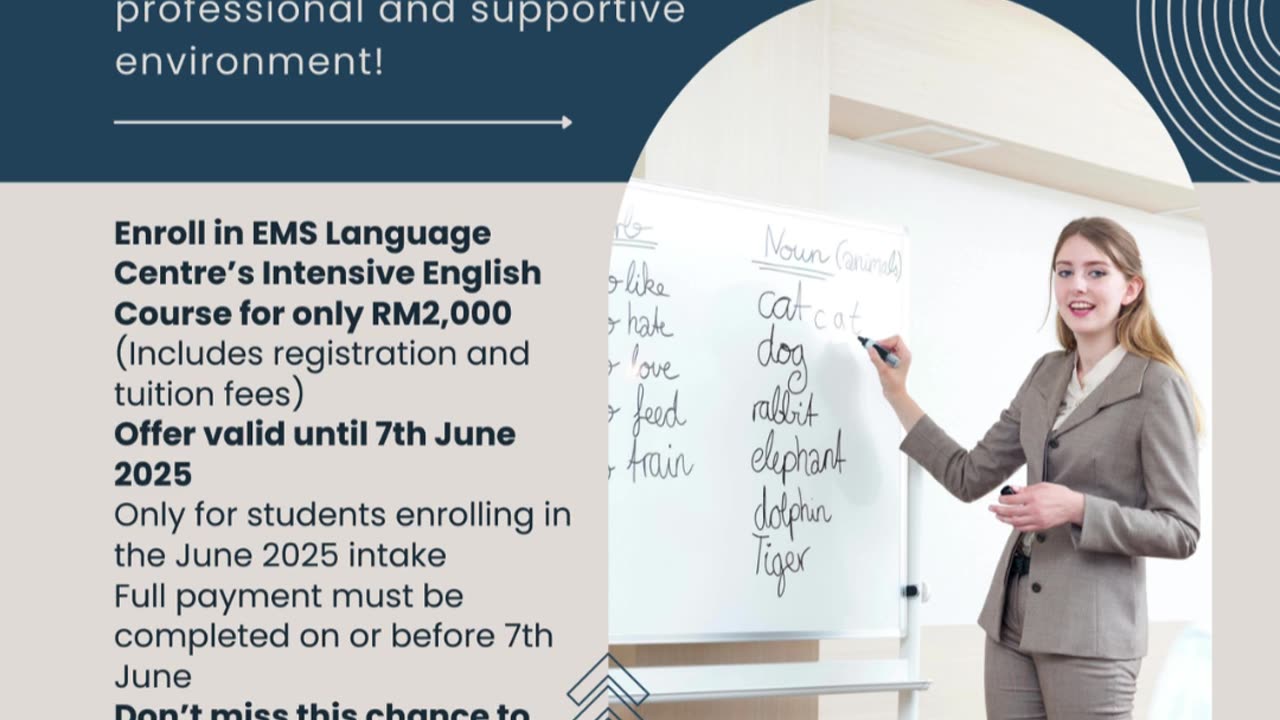 June 2025: EMS English Course for RM2,000 – Enroll with Divine Associates