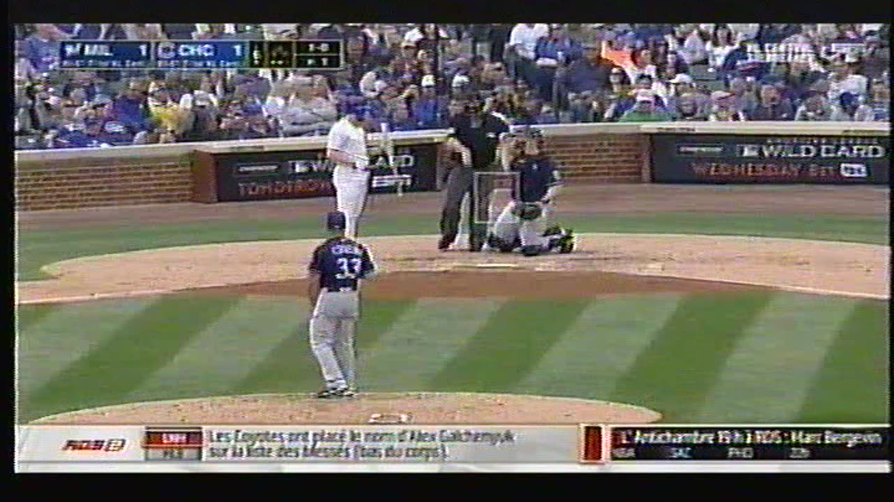 Match Bris D'égalité ligue Nationale 2018 Brewers de Milwaukee vs Cubs de Chicago