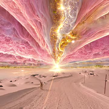 The aurora is really beautiful.