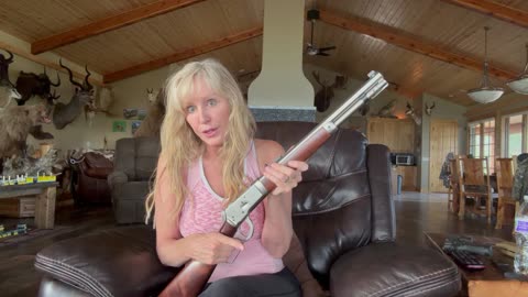 Women love shooting Carbine Lever Actions too: 1892 454 Casul, 1894 357 Marlin and 1892 44 Magnum