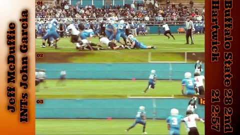 Prototype 358: Buffalo State's Jeff McDuffie INTs Hartwick's John Garcia