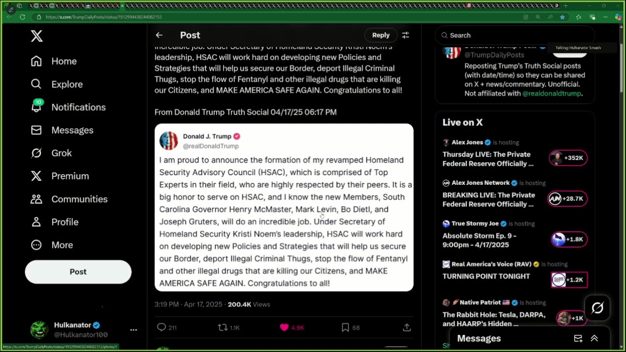 TableofTitans --- The Chosen 4/17/25 (9:30pm)