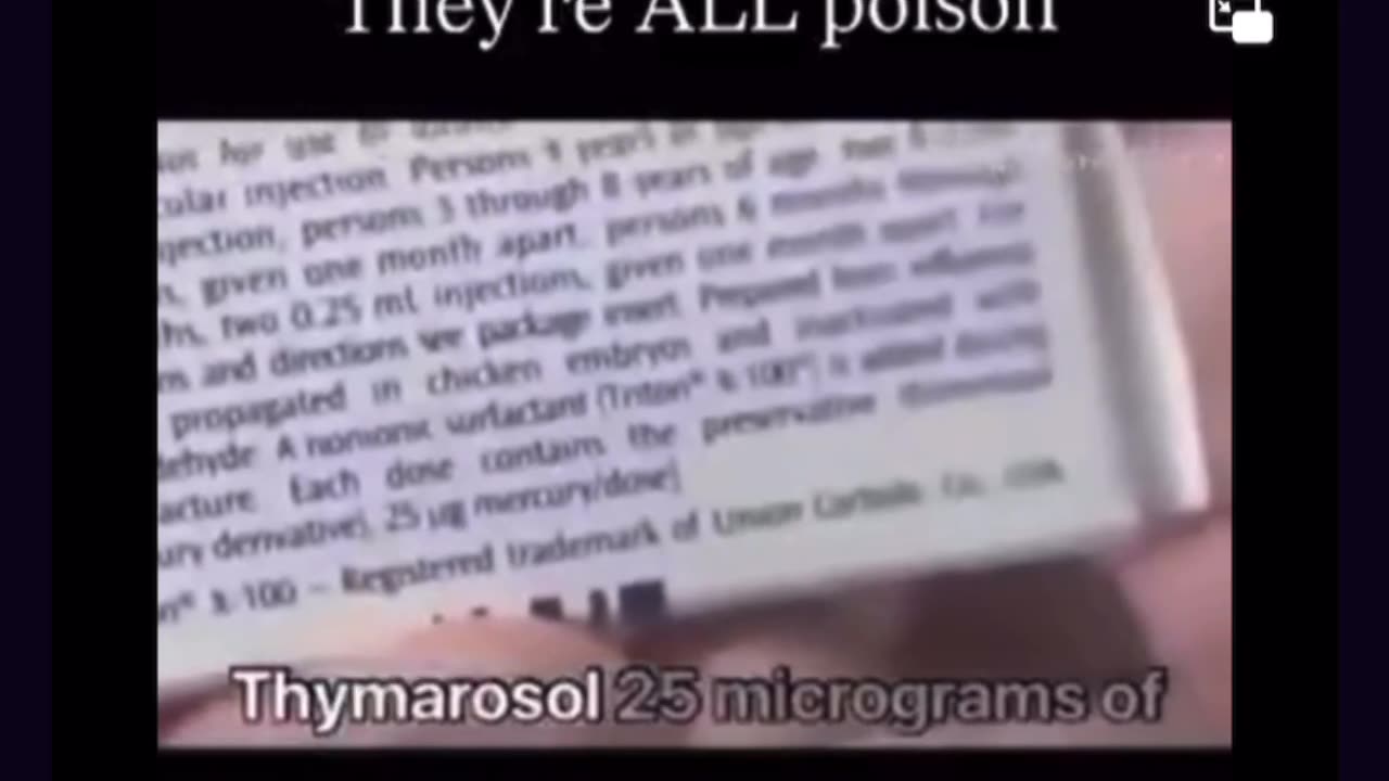 PRESIDENT TRUMP, SAID "VACCINES ARE ALL POISON, ALL OF THEM!"