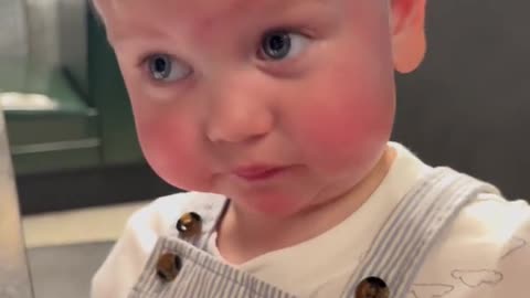 Toddler Tries a Lemon