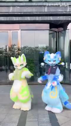 【Fursuit Dance】Qingdi (青提不好吃) & 光宝宝宝宝 - BIBI ZHOU '大家一起喜羊羊