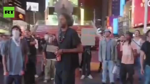 ‘F**K Charlie Kirk!’ — Protesters in Times Square