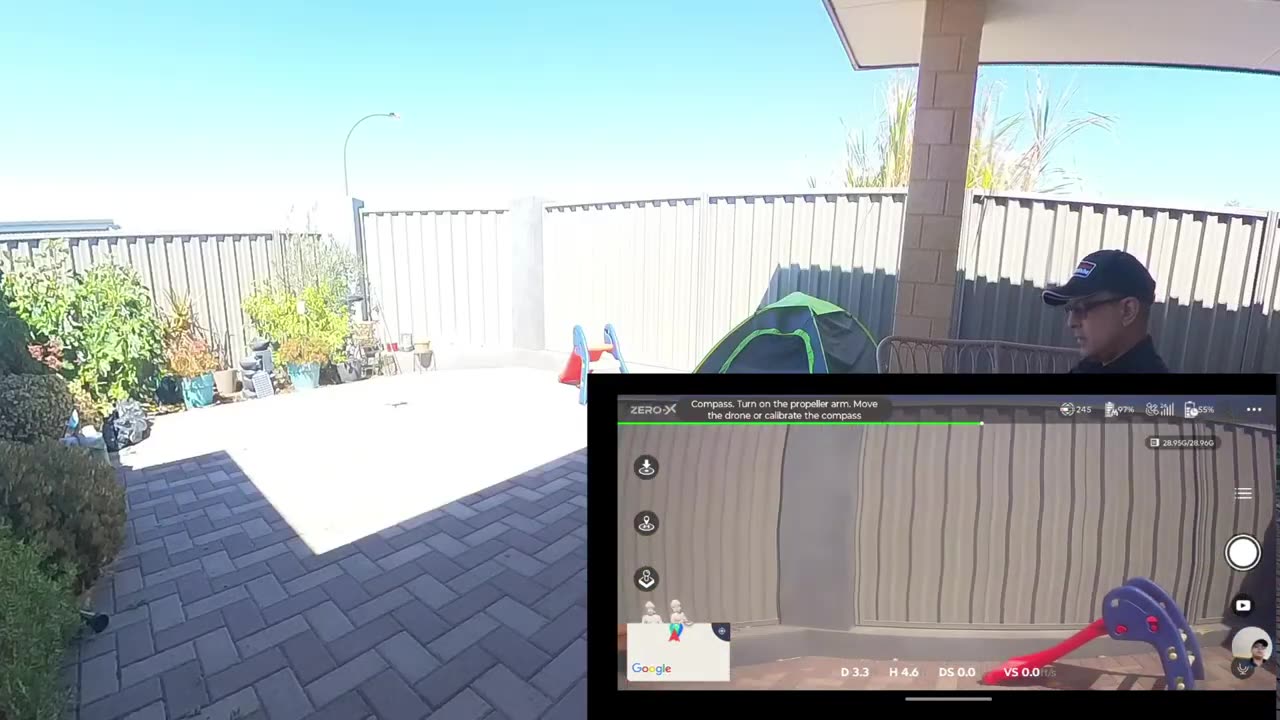 Zero X Pro Esen - 3 Flying_ With Remote, with Mobile Device, Crashes and Repairs