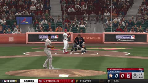 MLB The Show 25 St Louis Cardinals Franchise Game 18 Astros Vs Cardinals CPU Vs CPU