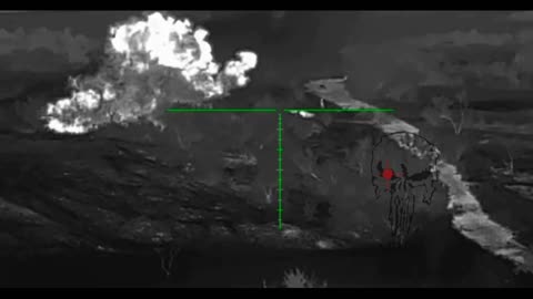 Work of russian snipers of one of the units on the front line in the SMO zone