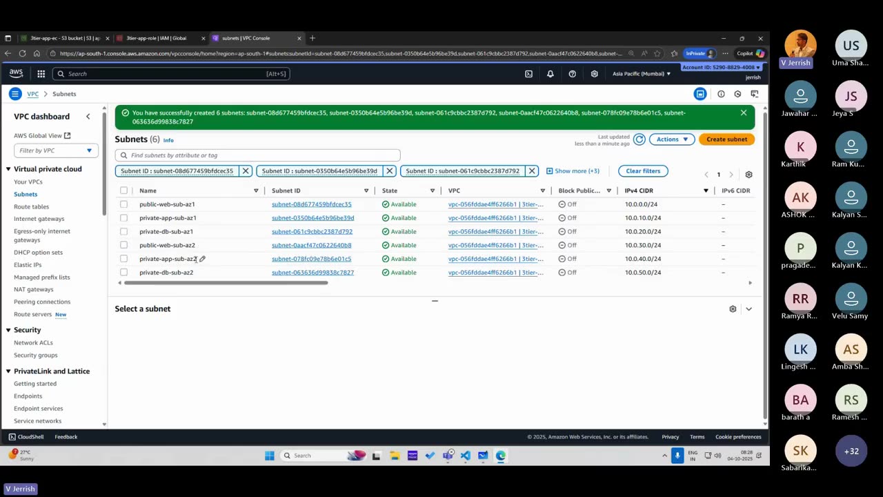 Highly Available 3 tier Application Part-1 by Jerrish Sir # | Ekascloud