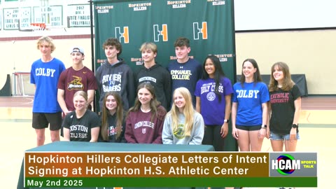 Hopkinton Hillers 2025 Graduates sign Letters of Intent